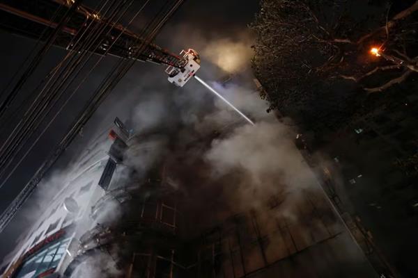 Bangladesh building fire kills 46, injures dozens.